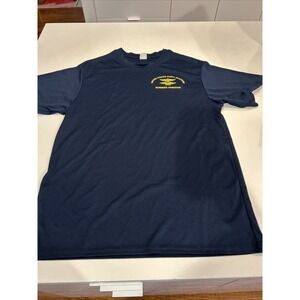 United States Naval Academy AVIATION Summer Seminar T-shirt Size‎ Med Blue